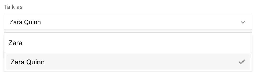 Playground Talk as search finding an active end user